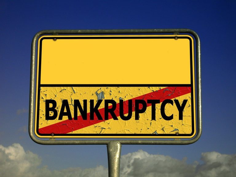 bankruptcy sign