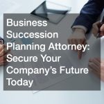 A business succession planning attorney can play a key role in protecting everything you have worked hard to build. Whether you own a small family business or a growing company, planning for the future is important. Life can be unpredictable, and without a clear plan, your business could face serious problems. A business succession planning attorney helps you prepare for changes so your business can continue to succeed. What Is Business Succession Planning? Business succession planning is the process of deciding what will happen to your business when you step away. This could be due to retirement, illness, or unexpected events. Video Source A solid plan ensures your business keeps running smoothly without confusion or conflict. Why It Matters Without a plan, your business may face delays, financial loss, or even closure. Employees may not know who is in charge, and family members could disagree on decisions. A clear plan avoids these issues and keeps everything organized. The Role of a Business Succession Planning Attorney A business succession planning attorney helps guide you through the legal side of planning your business future. They understand the laws and can create documents that protect your wishes. Creating a Legal Plan An attorney will help you create a detailed plan that explains who will take over your business. This may include family members, partners, or even selling the business to someone else. Protecting Your Assets Your business is likely one of your biggest assets. An attorney ensures it is protected during the transition. This includes handling taxes, ownership transfers, and legal agreements. Avoiding Conflicts Disagreements can happen, especially in family businesses. A business succession planning attorney helps reduce conflict by making your wishes clear and legally binding. Key Elements of a Succession Plan A strong succession plan includes several important parts. Your attorney will help you build each one carefully. Choosing a Successor One of the biggest decisions is choosing who will take over your business. This person should have the skills and knowledge to lead successfully. Creating a Timeline A timeline outlines when the transition will happen. This could be a gradual process or a sudden change, depending on your situation. Training the Next Leader Preparing your successor is just as important as choosing them. Training ensures they are ready to handle responsibilities when the time comes. Legal Documentation Your plan must be written and legally approved. This includes contracts, agreements, and other documents that make your plan official. When Should You Start Planning? Many people wait too long to think about succession planning. The truth is, the earlier you start, the better. Planning Ahead Starting early gives you time to make thoughtful decisions. You can adjust your plan as your business grows and changes. Preparing for the Unexpected Life does not always go as planned. Having a succession plan in place protects your business if something unexpected happens. Common Mistakes to Avoid Even with good intentions, business owners can make mistakes when planning for the future. Not Having a Plan The biggest mistake is not having a plan at all. Without one, your business could face serious challenges. Choosing the Wrong Successor Picking someone who is not prepared or interested can cause problems. It is important to choose carefully and provide proper training. Ignoring Legal Details Trying to handle everything without professional help can lead to errors. A business succession planning attorney ensures everything is done correctly. Failing to Update the Plan Your business will change over time. Your succession plan should be updated regularly to reflect those changes. Benefits of Hiring a Business Succession Planning Attorney Working with a professional offers many advantages. Peace of Mind Knowing your business is protected can reduce stress. You can focus on running your business today while feeling confident about the future. Legal Protection An attorney ensures your plan follows the law. This helps avoid legal issues and keeps your business safe. Smooth Transition A clear and detailed plan makes the transition easier for everyone involved. Employees, customers, and partners will know what to expect. How to Choose the Right Attorney Not all attorneys are the same, so it is important to choose one who understands your needs. Look for Experience Choose someone who has experience with business succession planning. They will be more familiar with common challenges and solutions. Ask Questions Do not be afraid to ask questions. A good attorney will explain things clearly and help you understand your options. Check Reviews and References Reading reviews or asking for references can help you find a trustworthy attorney. Final Thoughts Planning for the future may not always feel urgent, but it is one of the most important steps you can take as a business owner. A business succession planning attorney helps you protect your business, your employees, and your legacy. By creating a clear plan, you can avoid confusion, reduce risk, and ensure your business continues to thrive. Taking action now can save you and your loved ones from stress later. If you want to secure your company’s future, working with a business succession planning attorney is a smart and responsible choice. It is not just about planning for what might happen—it is about building a strong foundation for long-term success.